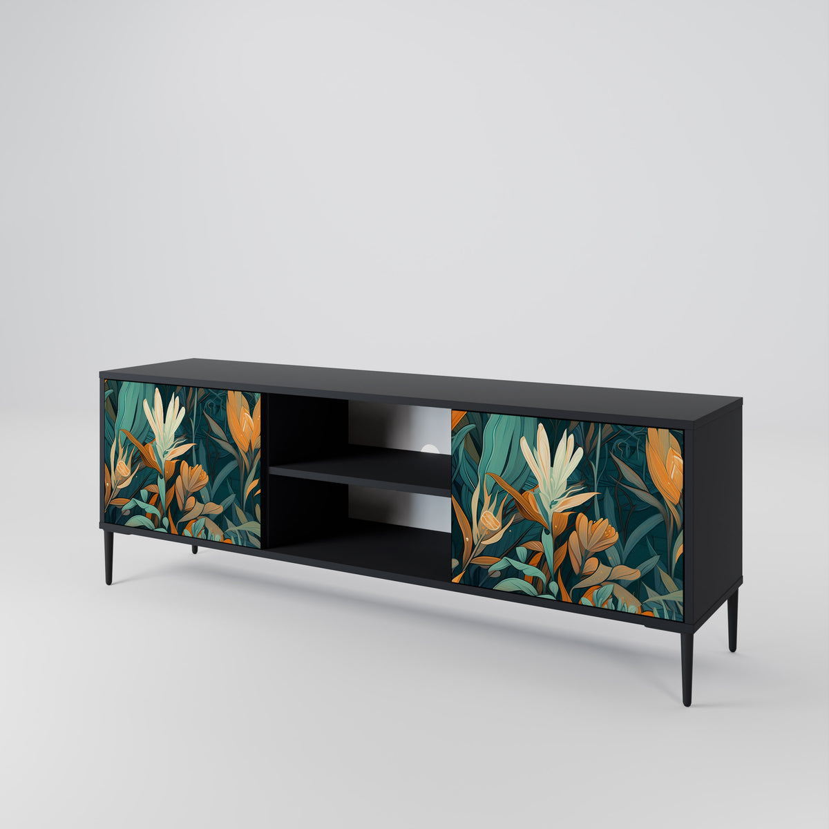 FLORAL SERENITY Móvel de TV de 2 Portas