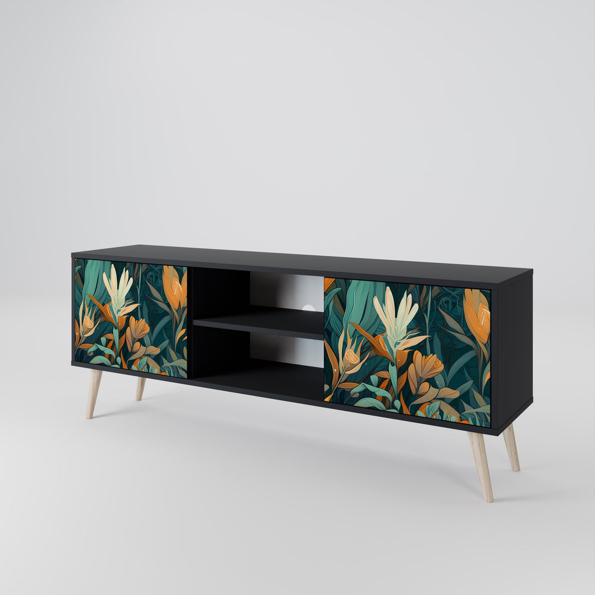 FLORAL SERENITY Móvel de TV de 2 Portas