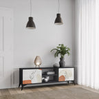 TRANQUIL TWIG Móvel de TV com 2 Portas em Acabamento Preto