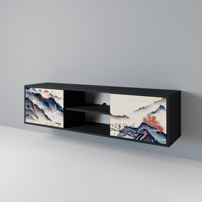 JAPANESE LANDSCAPE Móvel de TV de 2 Portas