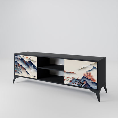 JAPANESE LANDSCAPE Móvel de TV de 2 Portas
