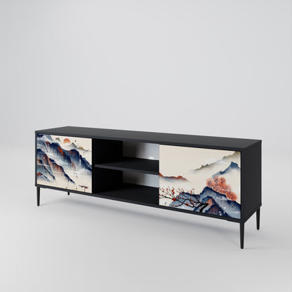 JAPANESE LANDSCAPE Móvel de TV de 2 Portas