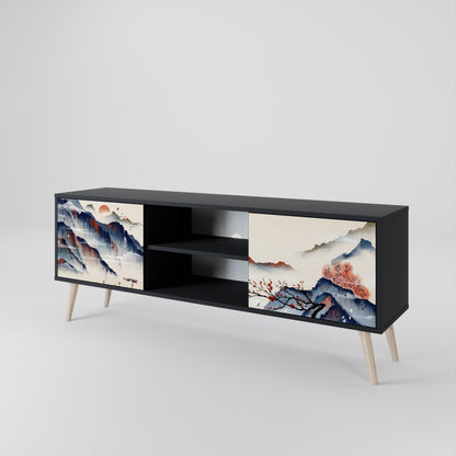 JAPANESE LANDSCAPE Móvel de TV de 2 Portas