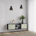 FENNEL BALDACHIN Móvel de TV com 2 Portas em Acabamento Preto