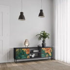 AUTUMN KALEIDOSCOPE Móvel de TV com 2 Portas em Acabamento Preto