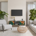 AUTUMN KALEIDOSCOPE Móvel de TV com 2 Portas em Acabamento Preto