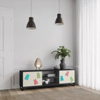 GUMMY BEARS Móvel de TV com 2 Portas em Acabamento Preto