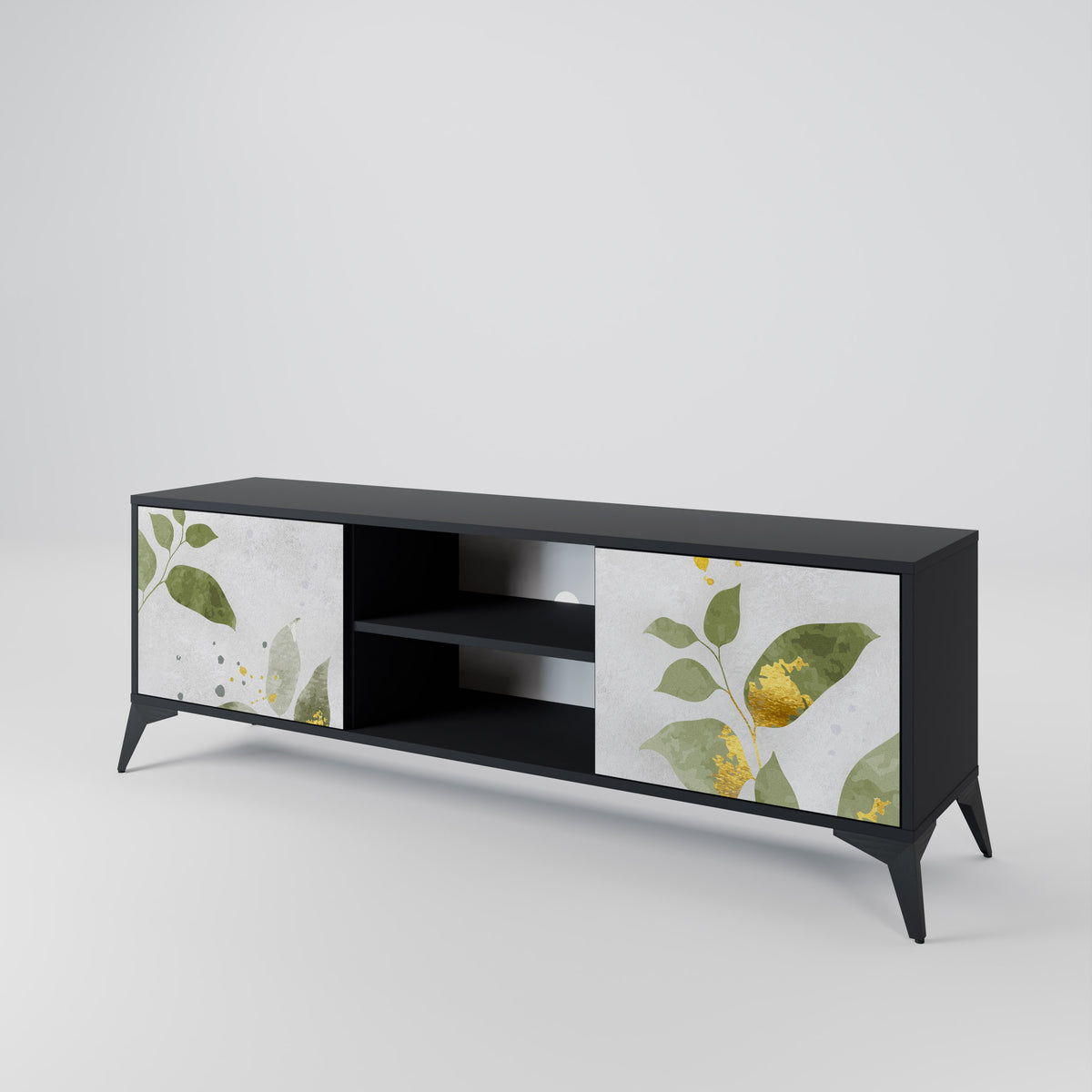 ELEGANT BOTANICS Móvel de TV de 2 Portas