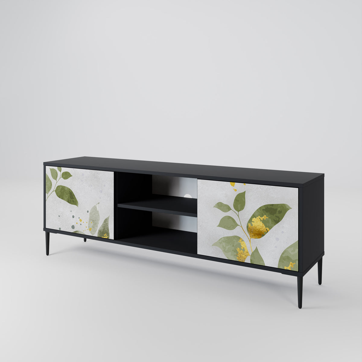 ELEGANT BOTANICS Móvel de TV de 2 Portas