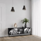 BIKE ENERGY Móvel de TV com 2 Portas em Acabamento Preto