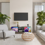 BIKE DREAMS Móvel de TV com 2 Portas em Acabamento Preto