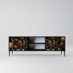 AVIAN GREENERY Móvel de TV com 2 Portas em Acabamento Preto