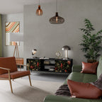 AVIAN GREENERY Móvel de TV com 2 Portas em Acabamento Preto