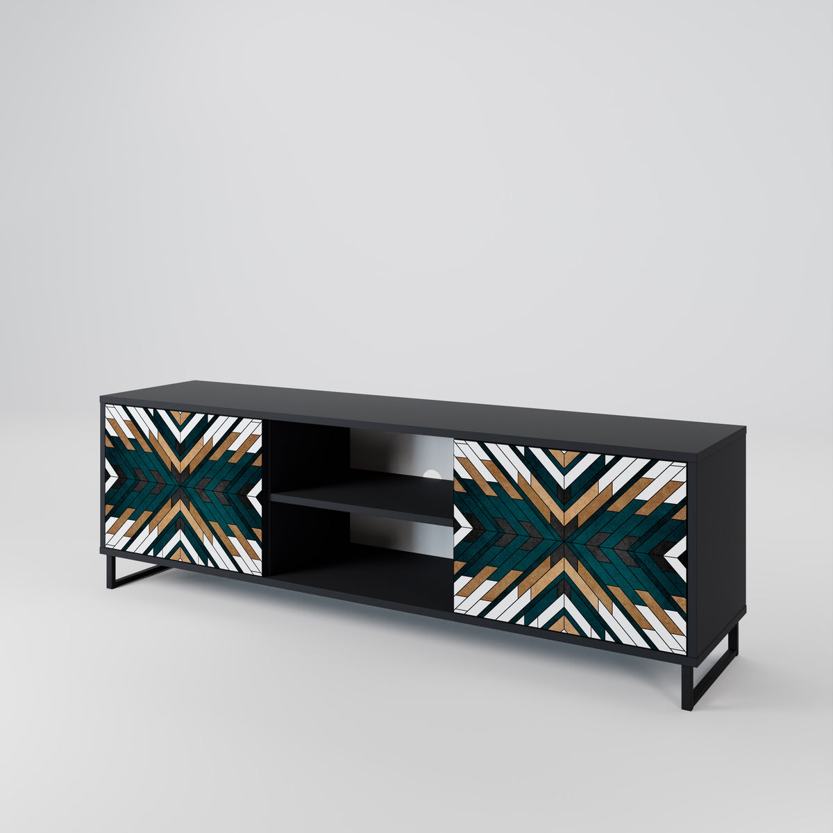 ARTISTIC GEOMETRY 2-Door TV Cabinet