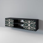 DIMENSION DELIGHTS Móvel de TV com 2 Portas em Acabamento Preto