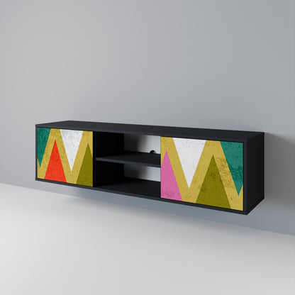 COLORFUL TRIANGLES Móvel de TV de 2 Portas