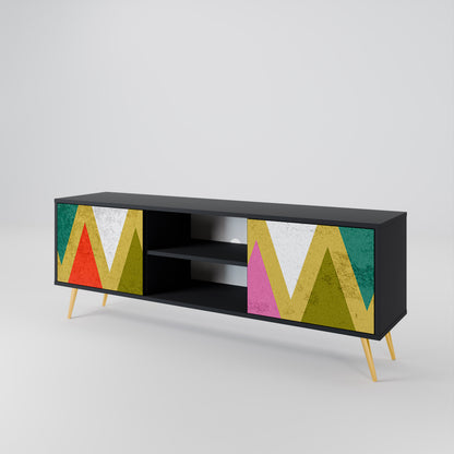 COLORFUL TRIANGLES Móvel de TV de 2 Portas