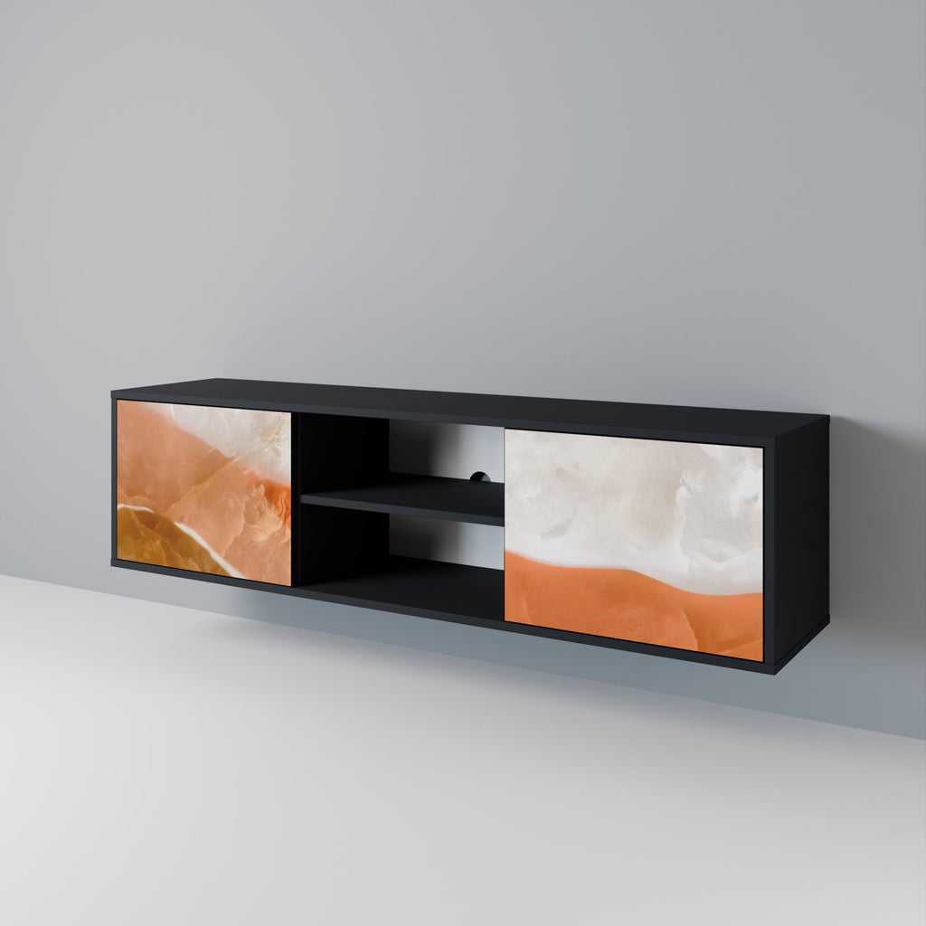 SANDHILLS SPLENDOUR 2-Door TV Stand in Black Finish