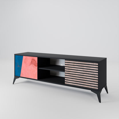 GLAMOROUS STRIPE Móvel de TV de 2 Portas