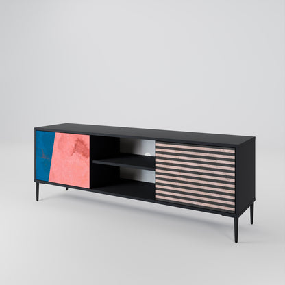 GLAMOROUS STRIPE Móvel de TV de 2 Portas