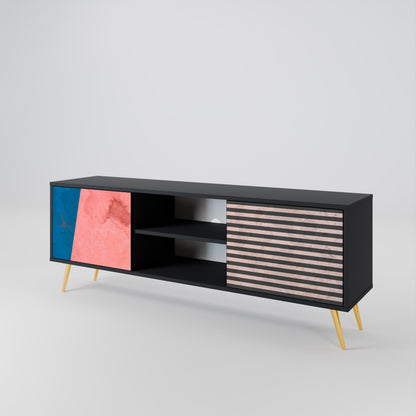 GLAMOROUS STRIPE Móvel de TV de 2 Portas