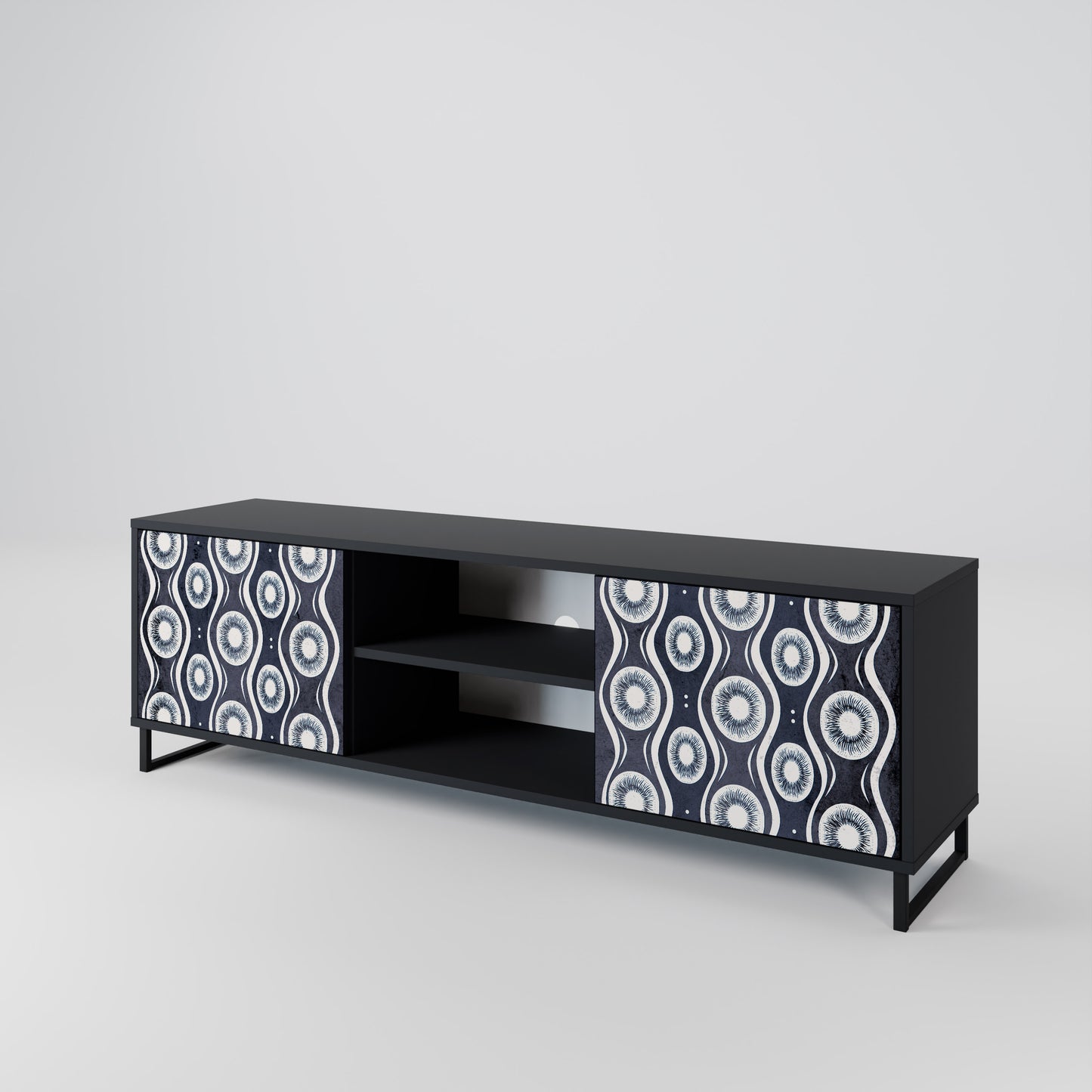 GRAPHITE EYES 2-Door TV Cabinet