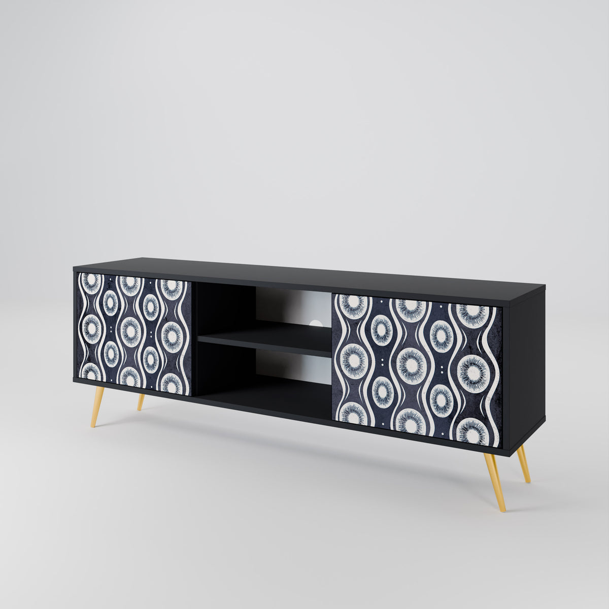 GRAPHITE EYES 2-Door TV Cabinet