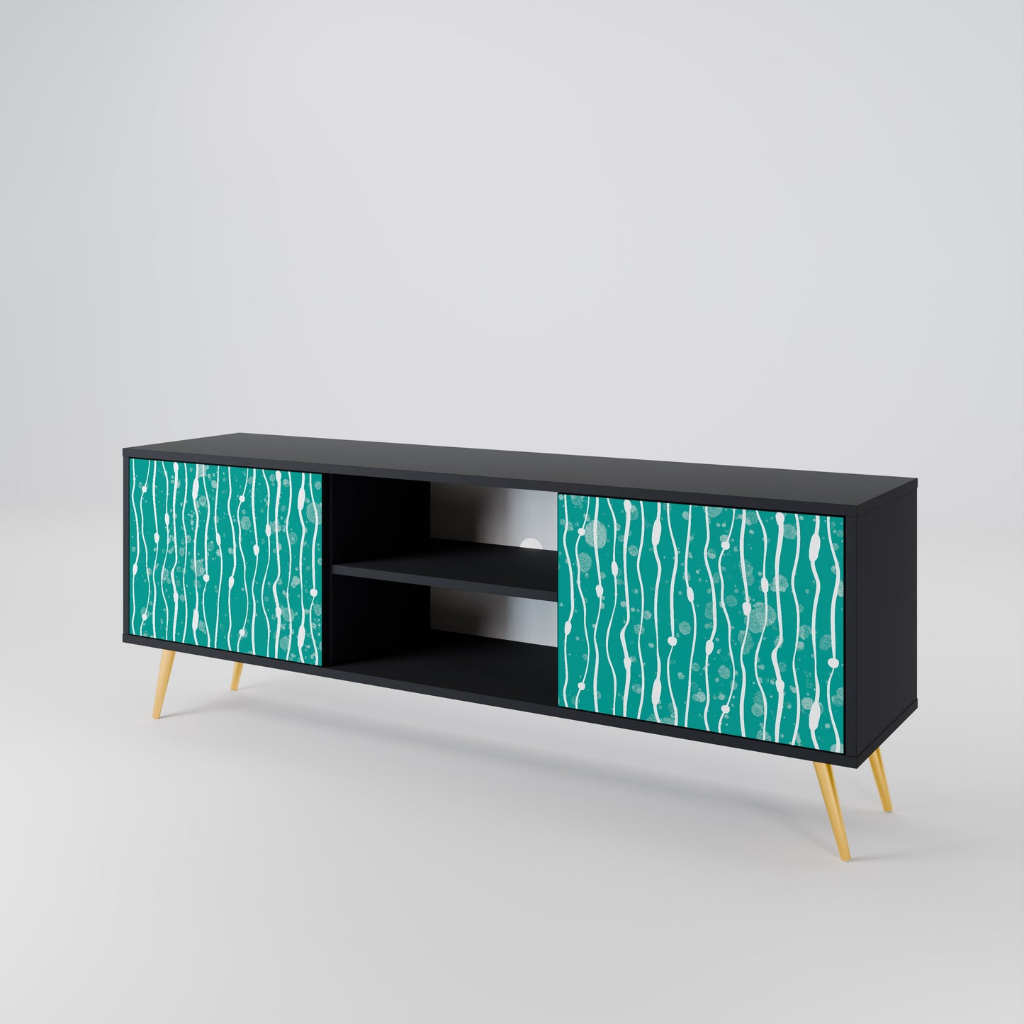 TURQUOISE RAIN 2-Door TV Cabinet