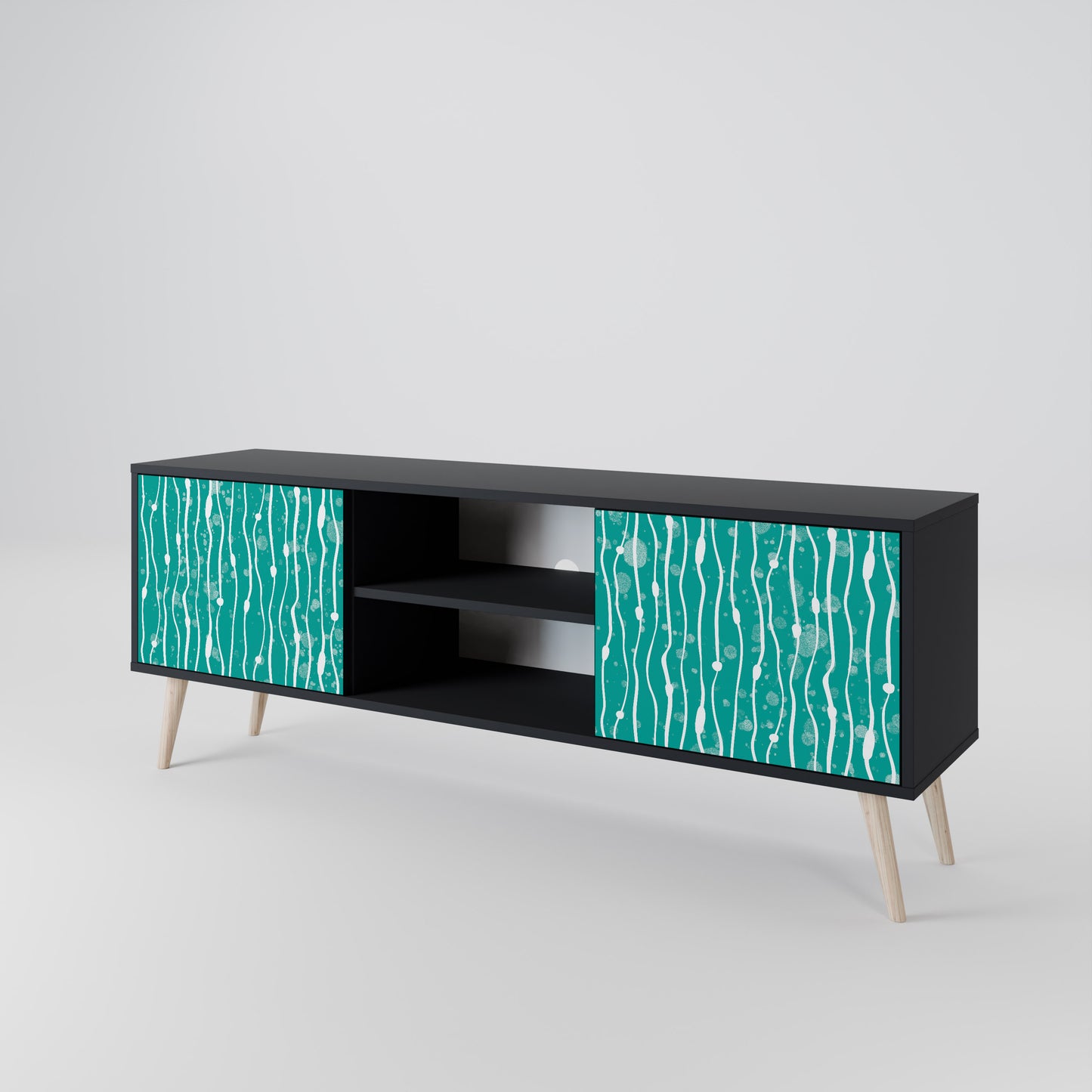 TURQUOISE RAIN 2-Door TV Cabinet
