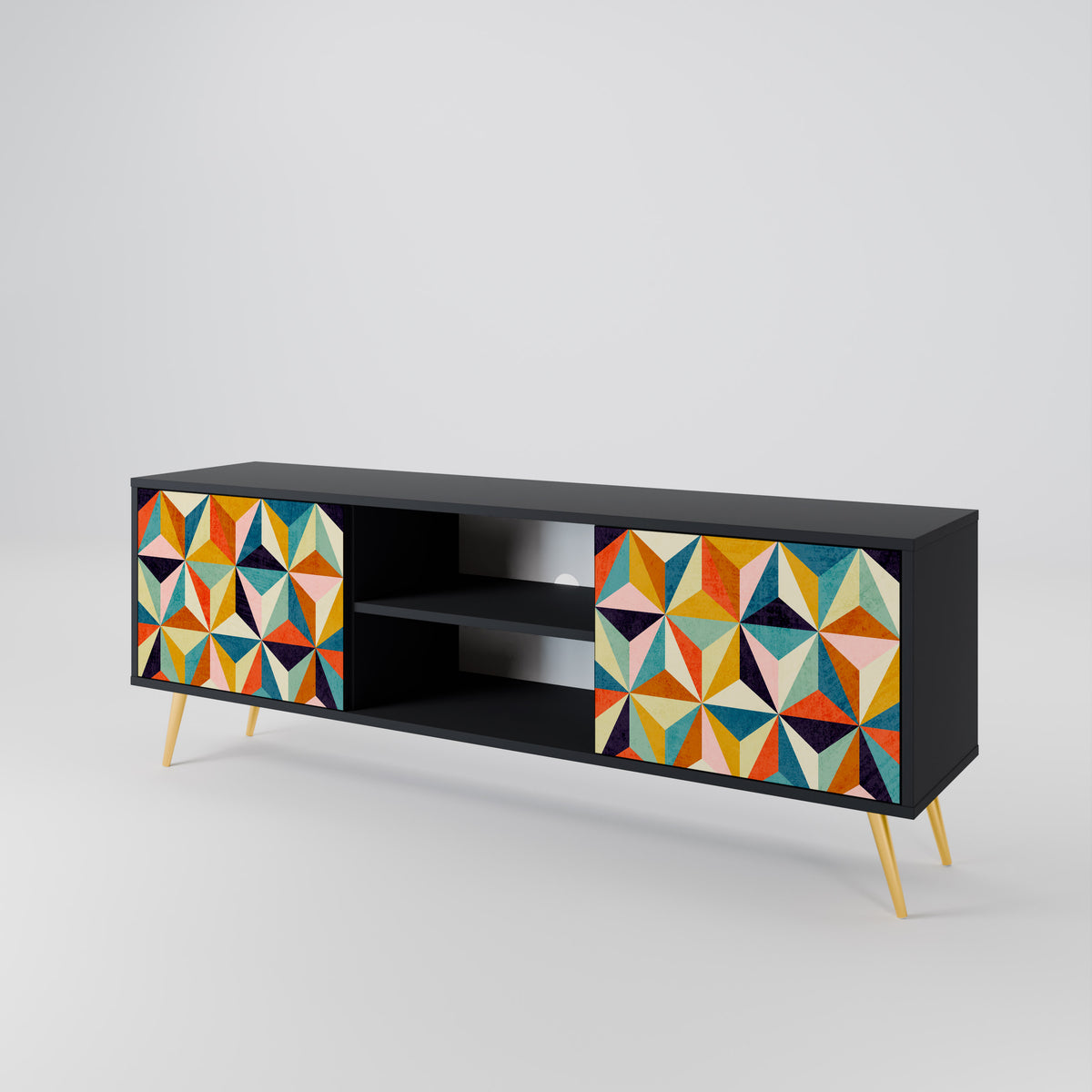 TESSELATE TREASURES 2-Door TV Cabinet