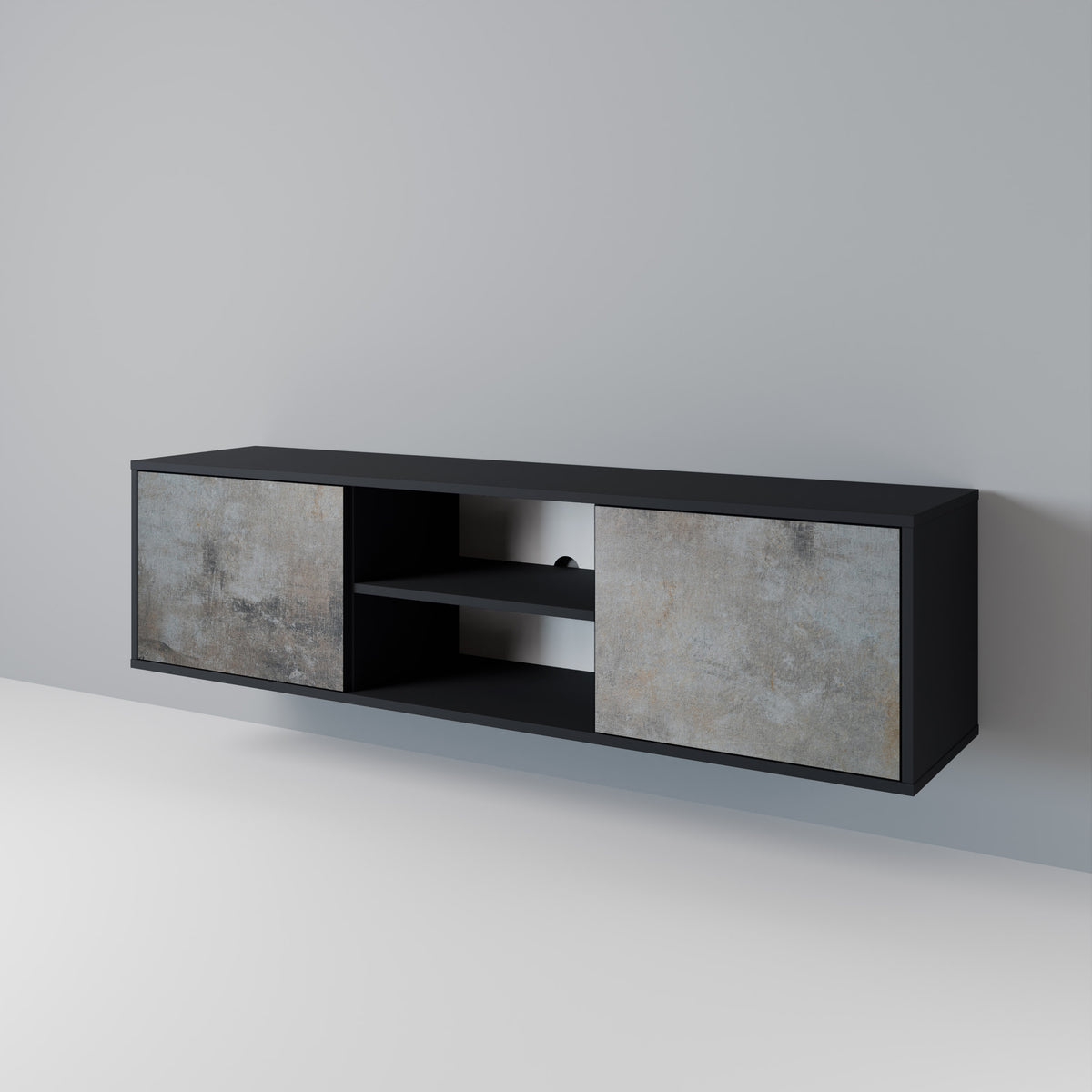 CONCRETE WALL Móvel de TV de 2 Portas
