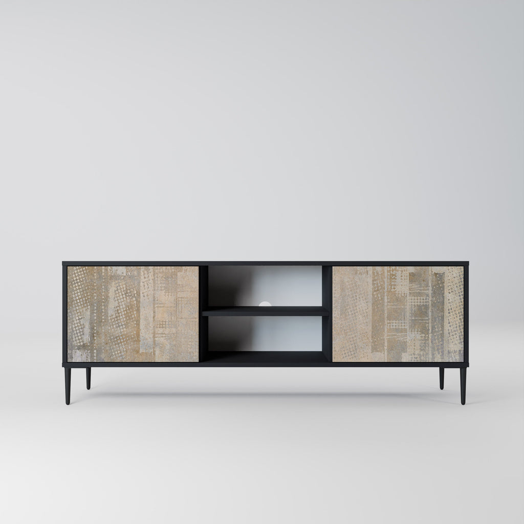 SCREEN ERROR Móvel de TV com 2 Portas em Acabamento Preto