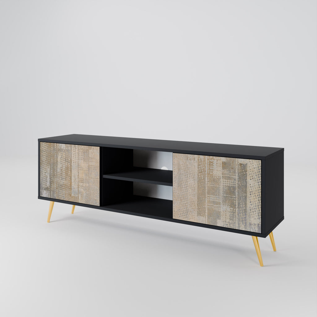 SCREEN ERROR Móvel de TV com 2 Portas em Acabamento Preto