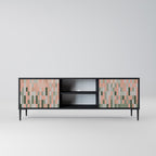 BUILDING THE FUTURE Móvel de TV com 2 Portas em Acabamento Preto