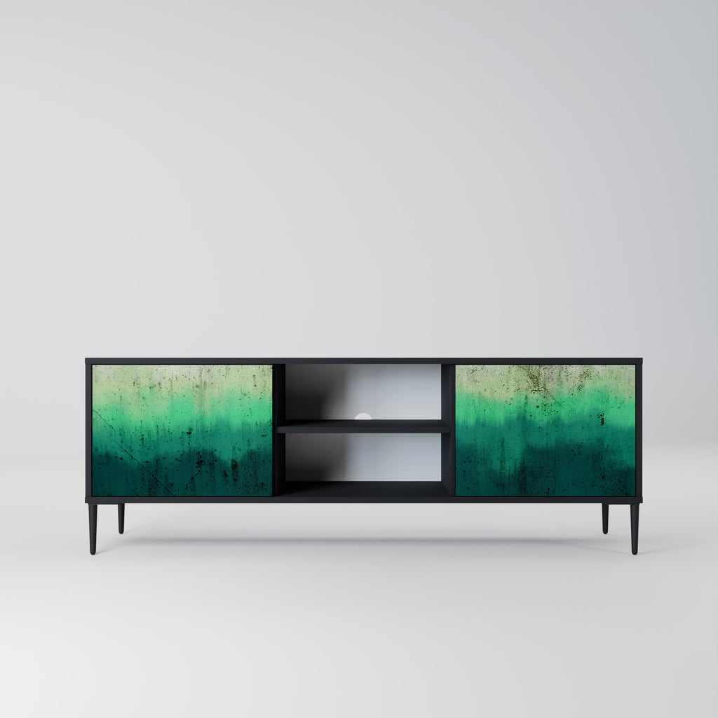 NORTHERN LIGHTS Móvel de TV com 2 Portas em Acabamento Preto