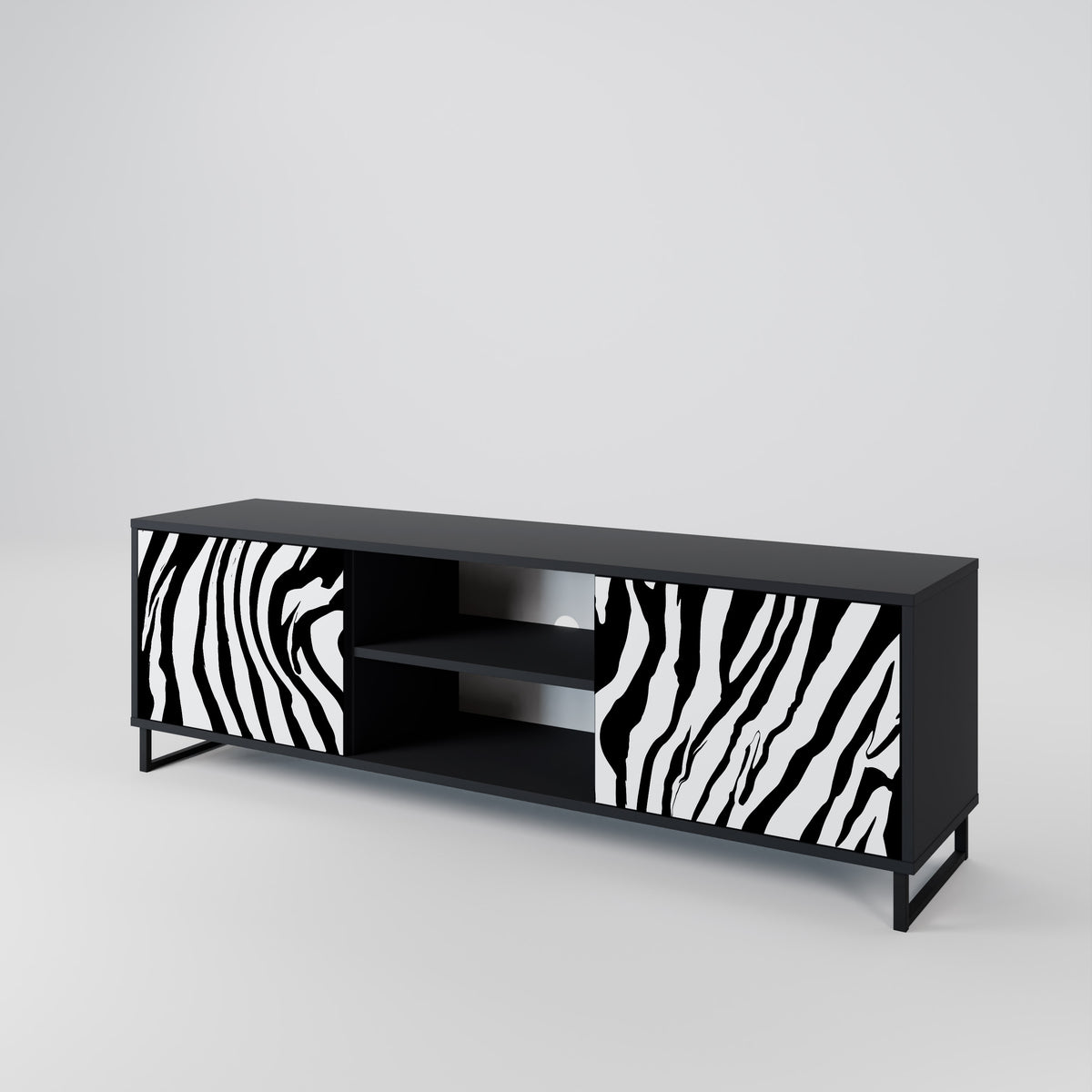 SPLENDID ZEBRA Móvel de TV de 2 Portas