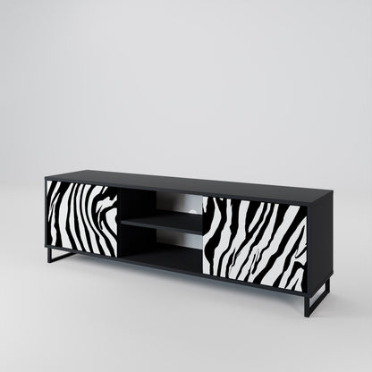 SPLENDID ZEBRA Móvel de TV de 2 Portas