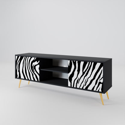 SPLENDID ZEBRA Móvel de TV de 2 Portas