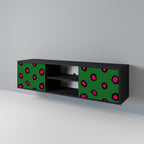 FUNKY SPOTS Móvel de TV com 2 Portas em Acabamento Preto