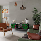 FUNKY SPOTS Móvel de TV com 2 Portas em Acabamento Preto