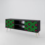 FUNKY SPOTS Móvel de TV com 2 Portas em Acabamento Preto