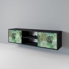 SUCCULENT CLUSTER Móvel de TV com 2 Portas em Acabamento Preto