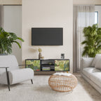 SUCCULENTS KALEIDOSCOPE Móvel de TV com 2 Portas em Acabamento Preto