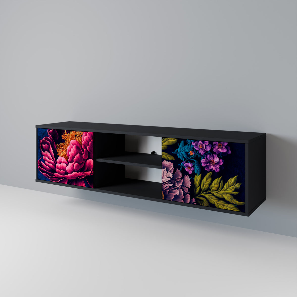 BLOOMING ELEGANCE Móvel de TV de 2 Portas