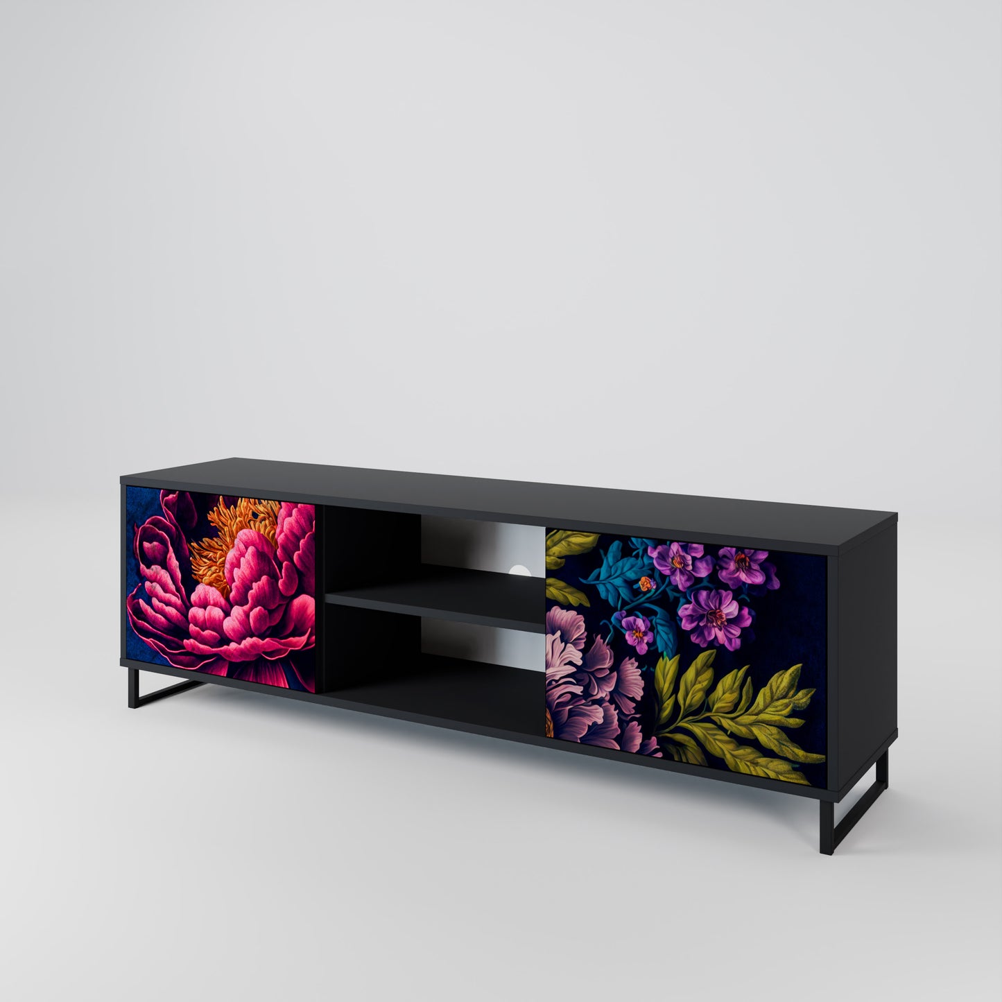 BLOOMING ELEGANCE Móvel de TV de 2 Portas