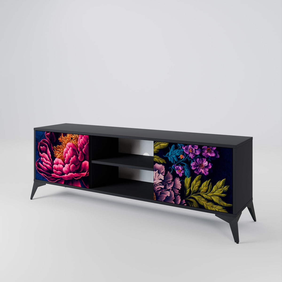 BLOOMING ELEGANCE Móvel de TV de 2 Portas