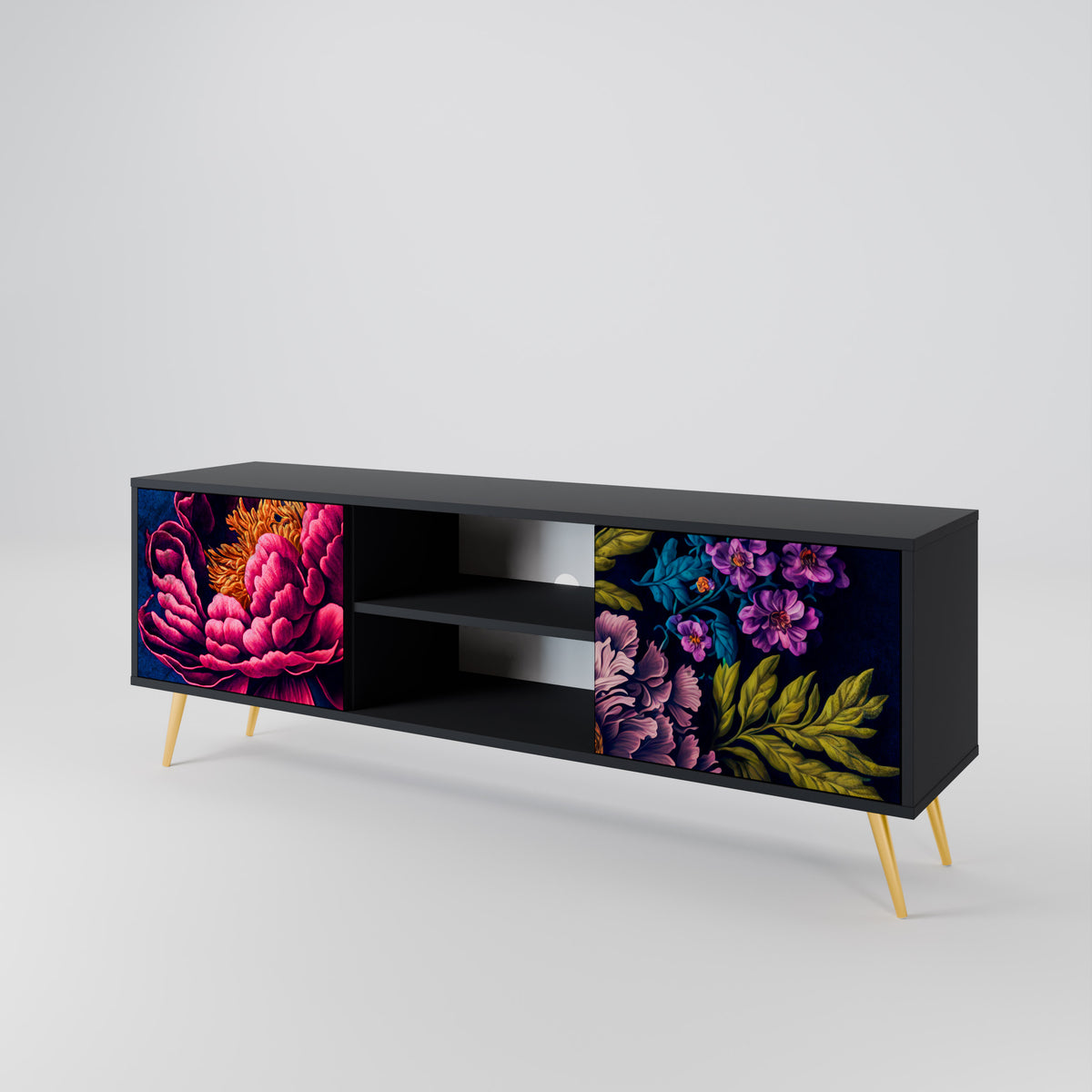 BLOOMING ELEGANCE Móvel de TV de 2 Portas
