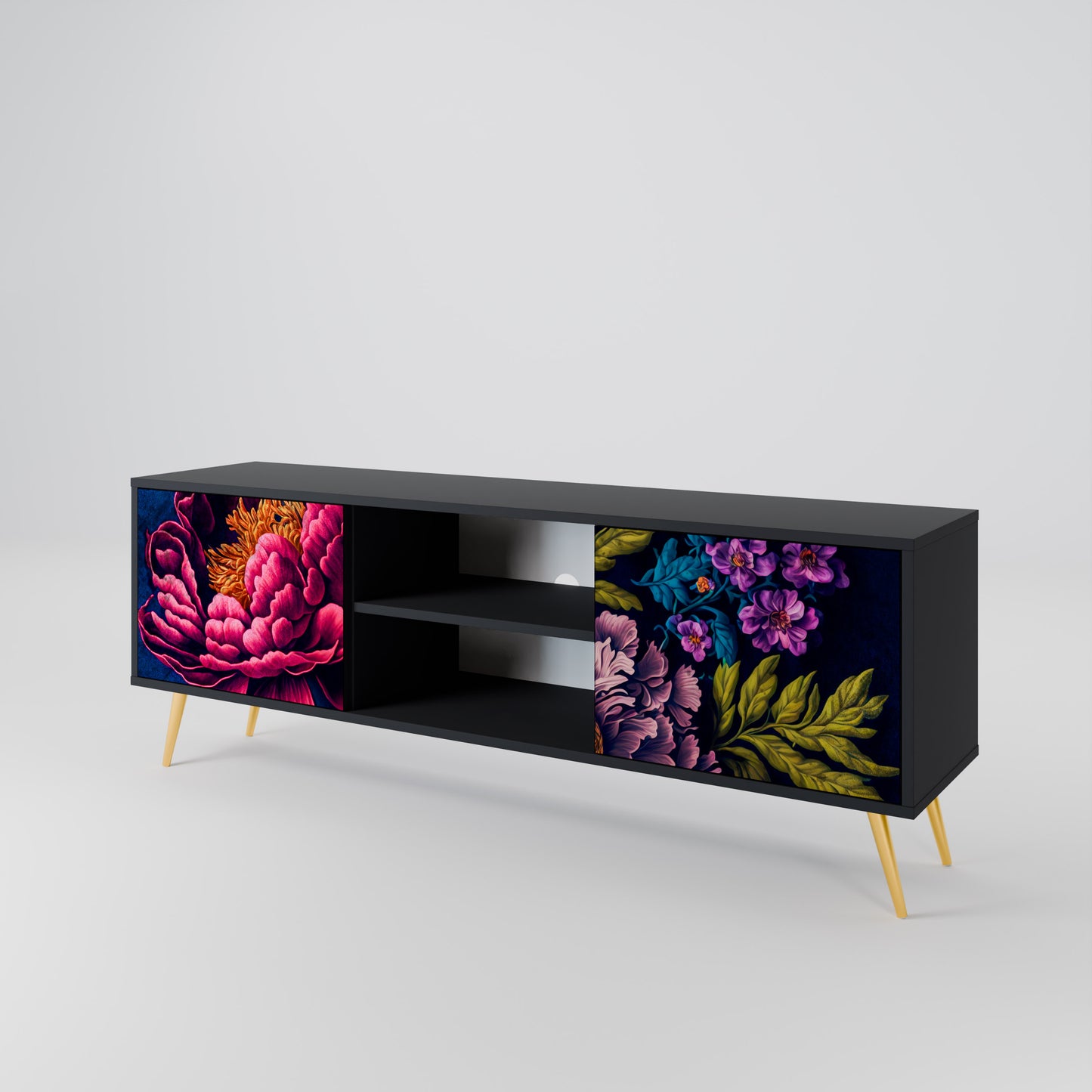 BLOOMING ELEGANCE Móvel de TV de 2 Portas