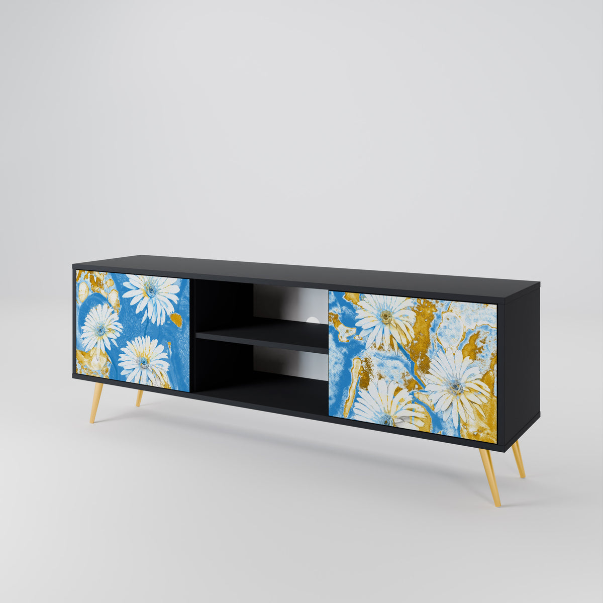 DAISY LUXE Móvel de TV de 2 Portas