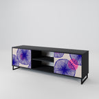 MAGIC NATURE Móvel de TV com 2 Portas em Acabamento Preto